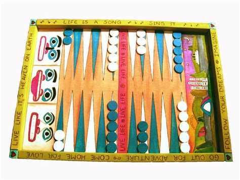 BACKGAMMON SET Wooden Backgammon Set Custom Backgammon - Etsy