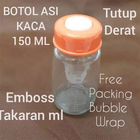 Jual Botol Asi Kaca Asi Ml Emboss Tutup Orange Botol Susu Kaca