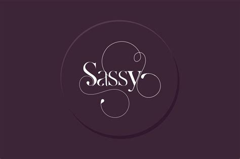 Modern Sassy Ligature Creative Typographic Stylish Logo Design Template 23782257 Vector Art At