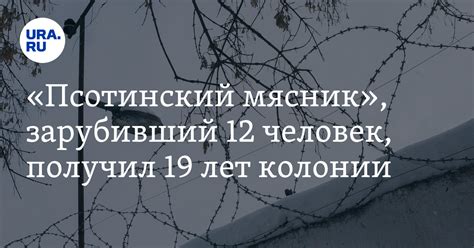 "Псотинский мясник", зарубивший 12 человек, получил 19 лет колонии