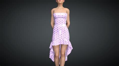 Elegant Dress 3d Model Rigged Cgtrader