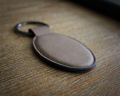 Monogram Faux Leather Keychain | semashow.com