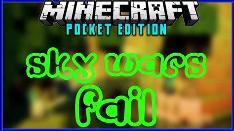 Minecraft Pe Sky Wars Fail Youtube