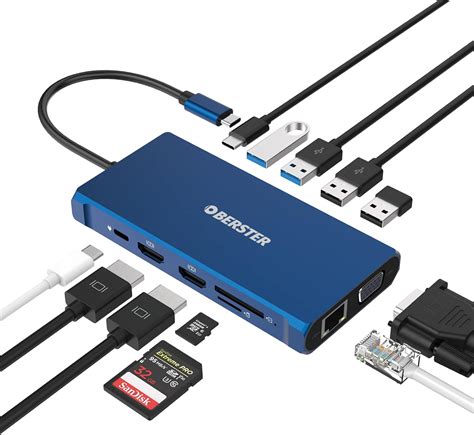 Dockingstation Usb C Hub Dual Hdmi Adapter In Triple Display