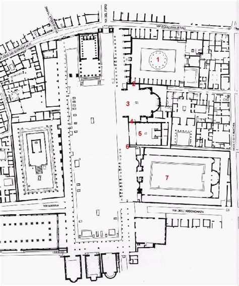 Map Of The Forum At Pompeii Architecture Concept Drawings Architecture