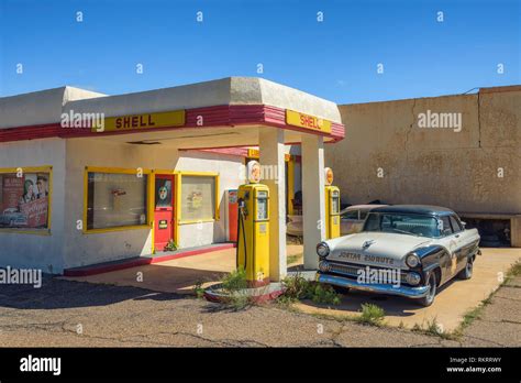 Lowell, Arizona, USA - October 17, 2018 : Historic Shell gas station in ...