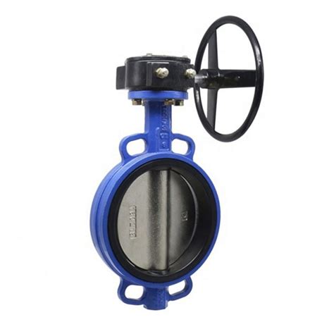 Wafer Butterfly Valve With Worm Gear D71X 10 16 Watersvalve