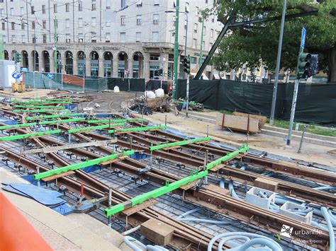 Milano Porta Ticinese Cantiere Armamento Tranviario Di Piazza Xxiv