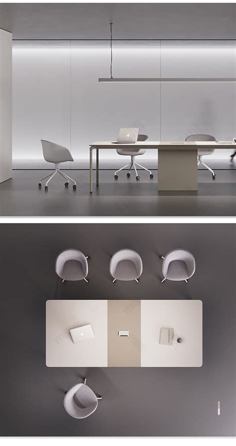 Conference Table Simple Modern Conference Room Long Table Meeting Desk ...