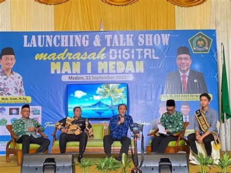 Kemenag Luncurkan Program Madrasah Digital MAN 1 Medan