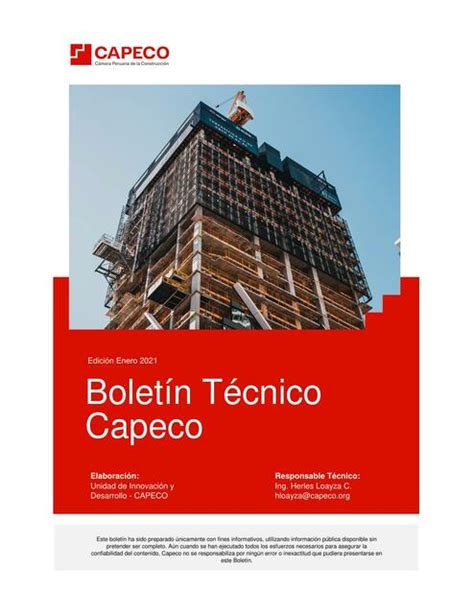 Boletin Tecnico Capeco 20221 Civil Zone Udocz