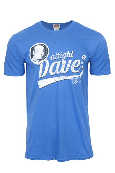 Trigger Alright Dave Official T Shirt In Trigger Suit Blue Colour