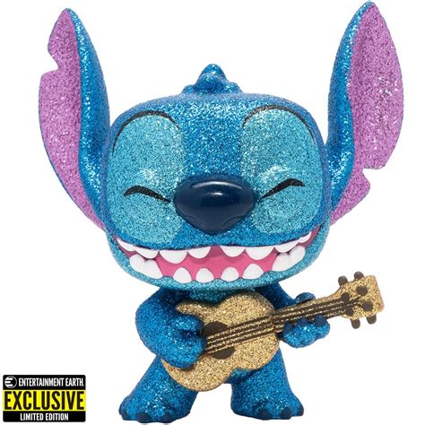 Lilo Stitch Stitch With Ukulele Diamond Glitter Funko Pop Vinyl