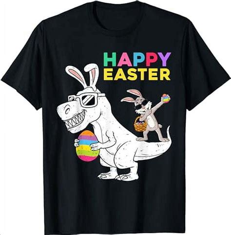 Dino Dons Bunny Ears Tee T Rex S Easter Playful Pose With A Twist