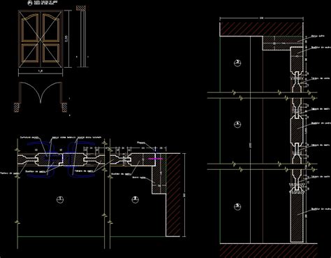 Door Detail Block Autocad Dwg Cadsamplecom Autocad Door Detail