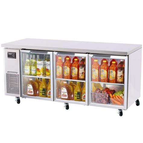 Turbo Air Jur G N J Series Glass Door Undercounter Refrigerator