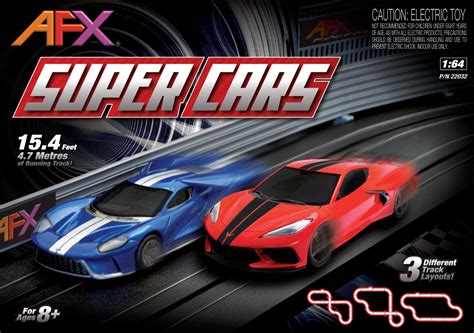 Afx Super Cars Slot Car Set Ax22032