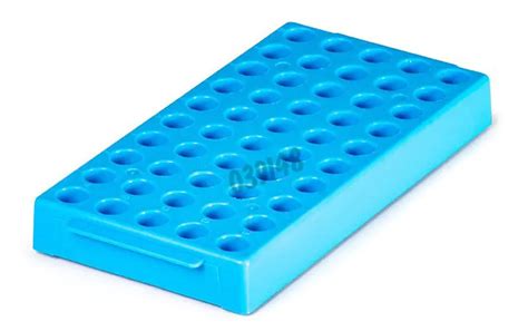 Polypropylene Rack Blue For 50 Cryotubes