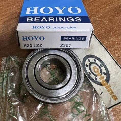 Jual BEARING 6204 ZZ ABC DIMENSI 20mm X 47mm X 14 MERK HOYO Jakarta