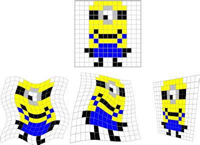 Remue Méninge Reproduction de figures sur quadrillage déformé