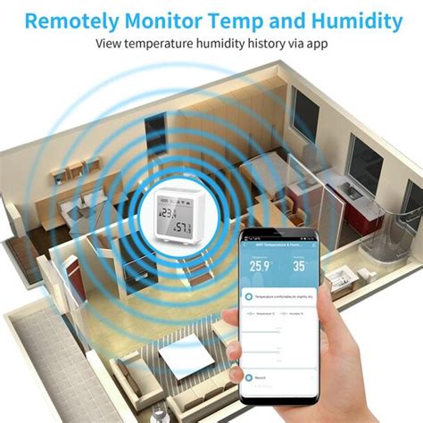 Wifi Termometer Og Hygrometer Med App Smarthus Cdon