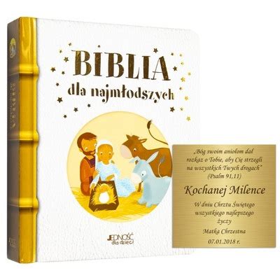 Biblia Dla Dziecka Prezent Na Chrzest Z Grawerem