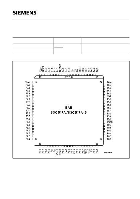 Sab C A Datasheet Pages Siemens Bit Cmos Single Chip