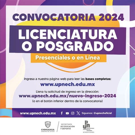 Lanza Upnech Convocatoria Para Cursar Alguno De Sus Programas De