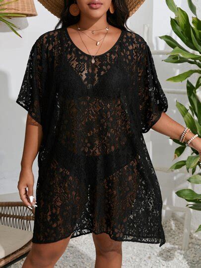 Curve Plus Size Cover Ups Kimonos Beachwear Shein Usa