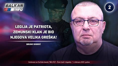 INTERVJU Bruno Dobrić Legija je patriota zemunski klan je bio