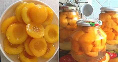 Консервированные персики в сахарном сиропе на зиму