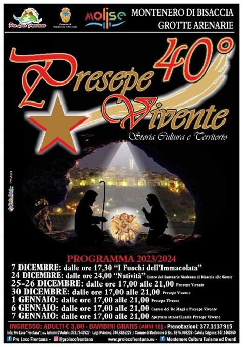 A Montenero di Bisaccia la 40esima edizione del presepe vivente Ajò Noas