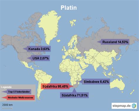 Stepmap Global Sourcing Platin Landkarte F R Welt