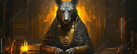 Guardian Of The Afterlife A Mysterious Portrait Of Anubis The Jackal