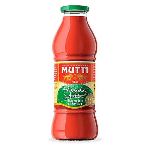 Salsa Passata Di Pomodoro Basilico G Mutti Fruta Y Verdura Cal Fruit S