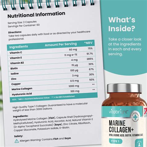 Marine Collagen Capsules 1000mg 120 Capsules 9 Powerful Skin