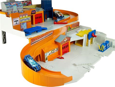 Hot Wheels Sto Go Nostalgic Service Centre Service Station Playset Retro Amazon Co Uk Toys