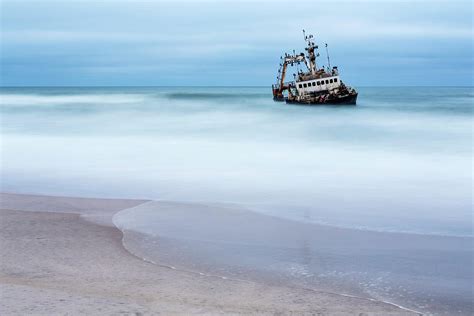 Shipwreck On The Skeleton Coast Photograph by Jeremy Woodhouse - Pixels