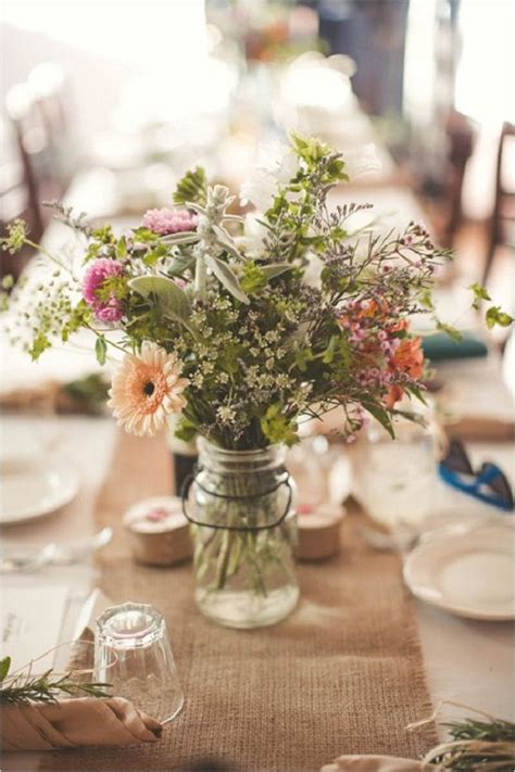 Rustic Wedding Ideas With Burlap Touches Deer Pearl Flowers Part