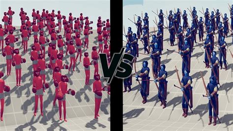 100x Boxers Vs 100x Ranged Units Totally Accurate Battle Simulator