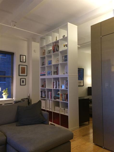 New Room Divider For Loft X Ikea Kallax Shelving Unit Separating