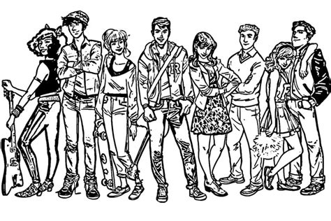 Riverdale Characters Coloring Page Download Print Or Color Online For Free