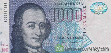 1000 Finnish Markkaa (Anders Chydenius) - Exchange yours for cash