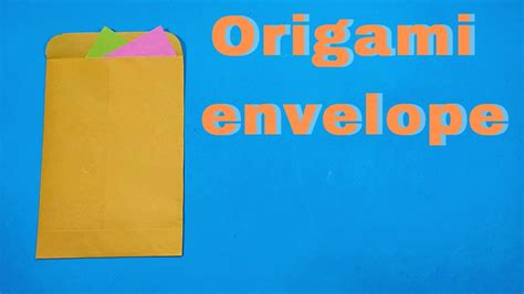 Origami Envelope How To Make Easy Origami Envelope Tutorial Youtube