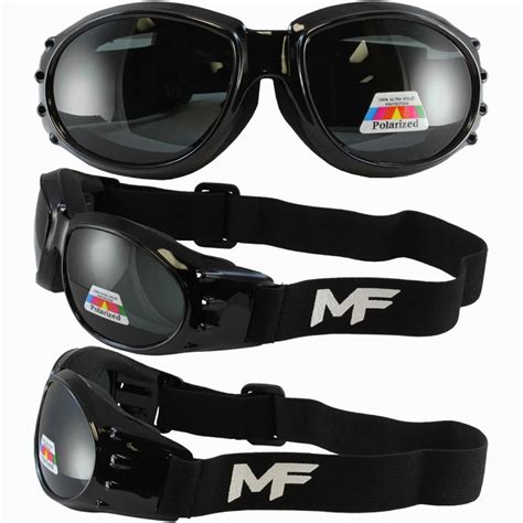 Vented Motorcycle Goggles Polarized Lenses