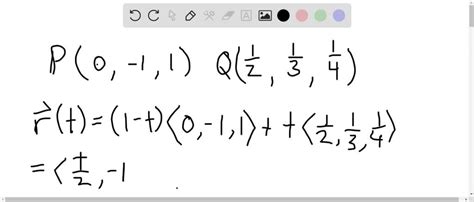 13 16 Find A Vector Equation And Parametric Equations For The Line