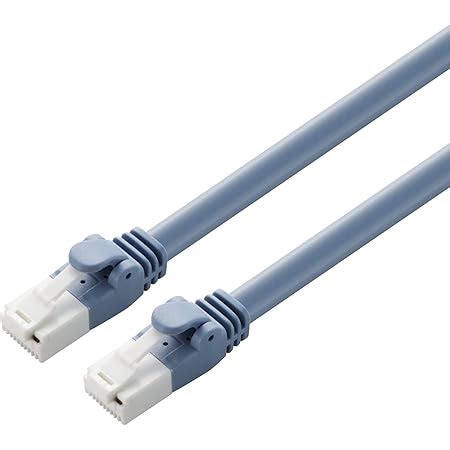 Amazon co jp ELECOM LANケーブル CAT6A スタンダード 20m ブルー LD GPA BU20 パソコン周辺機器