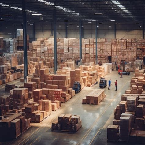 Premium Ai Image A Small Warehouse Filled With Goods
