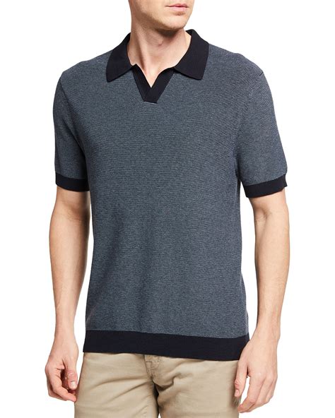 Textured Knit Polo Reissue Fred Garmentory Venzero