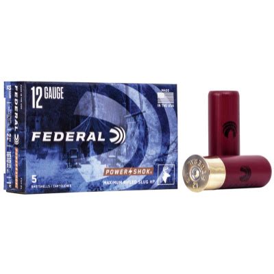 Federal Power Shok Ammunition 12 Gauge 2 75 1 Oz Hollow Point Rifled